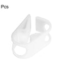 Adjustable Tubing Clamps For 1/2 To 3/4 Inch Tubing 5 Pack Dope Lab Grade Hose Clamps in PP Material, side angle view.