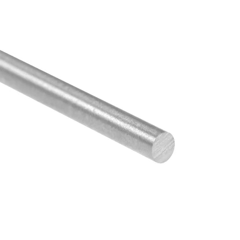 Close-up of Dope HSS Round Steel Rod 1.3mm By 100mm Lathe Bar Stock for Shaft Gear Drills and Lathes, single piece.