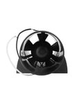 Front view of Inline 3 Inch 12V Marine Bilge Air Blower For Yacht Boat RV Exhaust Ventilation Quiet Yet Beefy And Powerful Vent Fan