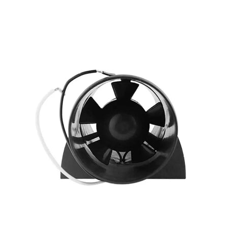 Front view of Inline 3 Inch 12V Marine Bilge Air Blower For Yacht Boat RV Exhaust Ventilation Quiet Yet Beefy And Powerful Vent Fan