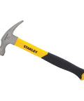 16 Oz Rip Claw Fiberglass Hammer with Vibration Reducing Handle Forged High Carbon Steel Head Rim Tempered for Less Chipping Durable Carpenter Tool