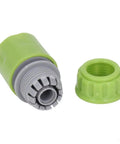 Sturdy G1/2 Garden Hose Quick Connectors Kit Made From Durable ABS Plastic For Easy Irrigation, Watering, And Hose Repair With Super Simple Plug In Joint Connections You Will Love. G1/2 ABS plastic green hose connector and threaded nut, 10mm irrigation fitting