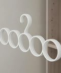 Slick Closet Organizer And Scarf Hanger That Crushes Your Morning Clutter With Wide Loops For Quick Belt Tie And Hijab Storage A Total No Sweat Daily Essential And Big Time Gift, white plastic design.