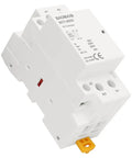 220V AC 2 Pole Contactor With 2 NC Normally Closed Contacts for fail-safe control, DIN rail mount, heavy-duty electrical switch