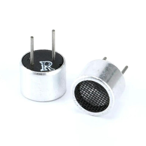 Five Pack RT Split Ultrasonic Transducer Sensor Probes, 16mm Diameter, 40KHz Ultrasonic Sensor visible from front and side view