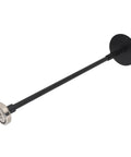 Heavy Duty Steel Firewood Measuring Tool With Rock Solid Magnetic Base For Chainsaw Bar Mount dead nuts secure wood length gauge quick adjust, black metal design.