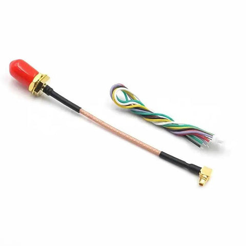 Antenna and cable for 40CH FPV Video Transmitter VTX30-800 With PitMode Adjustable Power 25mW To 800mW, 5.8G JHEMCU VTX