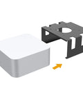 Solid Metal Under Desk Computer Mount With Vertical Tower Stand Holder To Salvage Desk Space And Keep Your Main Rig Or Workstation Setup Tight And Totally Clutterfree Daily showing a metal mount and white PC.