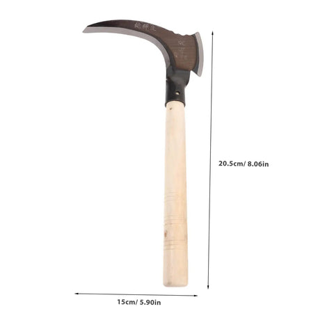 Portable Multifunctional Grass Clearing Sickle For Weeding Harvesting And Gardening With Ergonomic Manganese Steel Handle Non Slip Grip