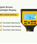 Solid Setup Smart Measuring Wheel With Bluetooth App Mapping And Backlit Lcd Screen For No Stress High Precision Survey Work And Snazzy Cad File Export Options digital screen backlight display with metric imperial switching features.