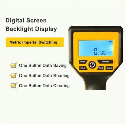 Solid Setup Smart Measuring Wheel With Bluetooth App Mapping And Backlit Lcd Screen For No Stress High Precision Survey Work And Snazzy Cad File Export Options digital screen backlight display with metric imperial switching features.