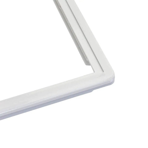 Corner detail of Crisper Pan Cover And Shelf Frame Without Glass For Fridge Refrigerator Delicatessen Drawer Cover Fits 26 Series Models