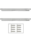 Top Shelf Chrome Door Sill Plates Pair With Plug And Play Hardware For Chevy And Gmc Full Size Ck Pickup Trucks 1967 Through 1972 tough chrome trim and mounting screws.