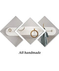 Heavy Duty Wrought Iron Wall Coat Hooks With Zero Hassle Setup For Bedroom And Entryway Modern Five Arm Rack with handmade details.