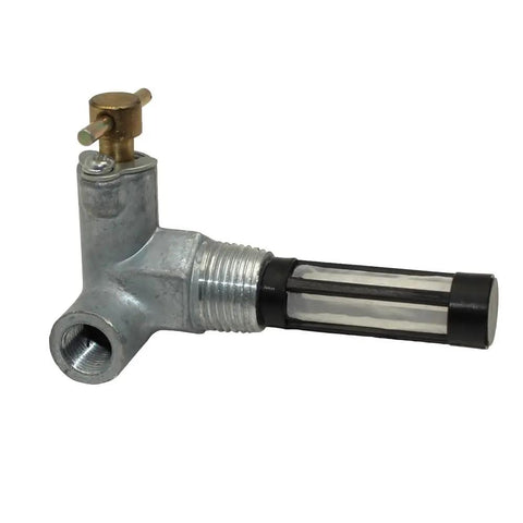 Ford Tractor Fuel Tap Shut Off Valve Fits 2600 3600 4100 4600 5600 6600 7600 Heavy Duty Gas Tank Valve With One Half Inch Fuel Line And Seven Eighths Inch Thread BSPT Male Inlet UNF Female Outlet, metal fuel shut-off valve