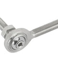 Beefy 1/4 Inch Rh Male Heim Joint Rod End With Stud For Custom Build Carb Linkage And Shift Cable Setup Zinc Plated Steel.