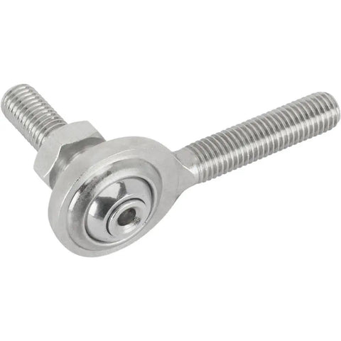 Beefy 1/4 Inch Rh Male Heim Joint Rod End With Stud For Custom Build Carb Linkage And Shift Cable Setup Zinc Plated Steel.