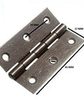 Four Hundred Heavy Duty Steel Door Butt Hinges Raw Unpainted Metal Hardware For Cupboards Sheds And Gates Smooth Effortless Swing Built Tough No Stress Diy Staple 63Mm, showing dimensions of 65mm by 24mm.