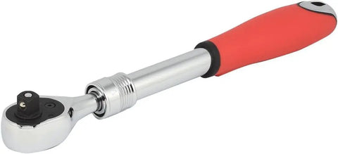 Extendable Three Eighths Inch Drive Ratchet Handle With 72 Tooth Reversible Ratcheting Extends From Eight And A Half To Twelve And Three Eighths Inches Ideal For Tight Spaces Heavy Duty Socket Wrench For Home And Industrial Repairs