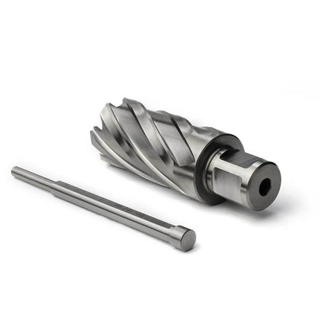 Annular cutter, 1-1/8 in cutting diameter, 2 in depth of cut, 3/4 in Weldon shank