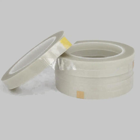 Three rolls of Double Sided PTFE Tape, White Teflon Film, with Adhesive on Both Sides, 35mm wide, for High Temp Masking