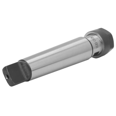 Side view of MT3 Collet Chuck Holder For CNC Milling Lathe With Universal ER16 ER20 ER25 ER32 Compatibility made of hardened carbon steel.