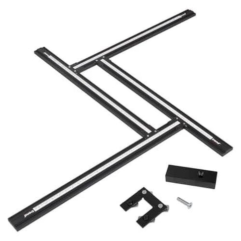 Adjustable Router Jig Frame and Guide System for Cutting Square and Rectangular Recesses, Slots, and Face Panel Molds With a Router.
