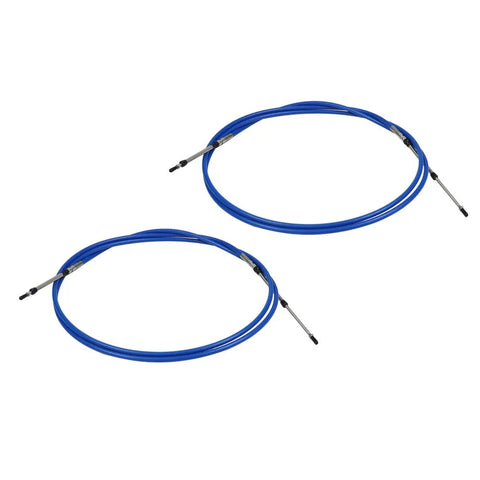2 Pack 10 Ft Throttle And Shift Control Cable For Outboard Boat Motor Steering Systems 33C Terminals Flexible Routing