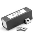12mm Square Carbide Inserts 4 Edges 35 Degree Cutting Angle For CNC Spoilboard Surfacing Router Bits Tungsten Carbide Replacement Cutter For Wood Turning Tools 12x12x1.5mm Pack Of 10 with packaging