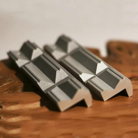 4 Inch Or 6 Inch CNC Milling Steel Vise Hard Jaw Fixture Built Tough With V Type Jaw Aluminum Alloy Milling Kit on wooden surface