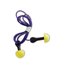 Express Pod Ear Plugs With Color Grips Corded One Size Fits All NRR 25 dB Contoured Soft Foam For Easy Insertion Blue Pack Of 100