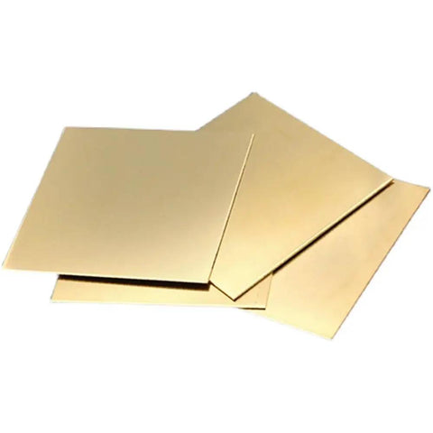 Solid Brass Flat Sheet 1.2x100x100mm Craft And Industrial Metal Plate Easy To Machine And Form Workhorse Material With High Ductility