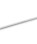 50 Pack Slatwall Hooks With Flat Tips For Pegboard And Slotted Panels, close-up of single iron hook against white background.