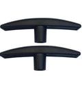 2 Pack RV Waste Water Valve Handles Replacement Compatible With Camco For One And A Half Inch Two Inch And Three Inch Sewer Dump Valve Gates T Shape Plastic Handles With Curved Design For Easy Grip And Durable RV Drain Valve Operation