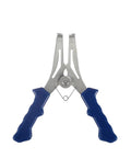 Premium TKOWTB Miter Spring Clamps With 304 Steel Rust Proof Build For Woodworking Projects, 90 Degree Precision Molding And Frame Assembly Kit Including Pro Pliers. 304 steel spring clamp with blue handles for woodworking frame assembly