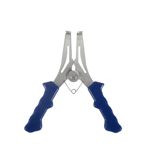Premium TKOWTB Miter Spring Clamps With 304 Steel Rust Proof Build For Woodworking Projects, 90 Degree Precision Molding And Frame Assembly Kit Including Pro Pliers. 304 steel spring clamp with blue handles for woodworking frame assembly