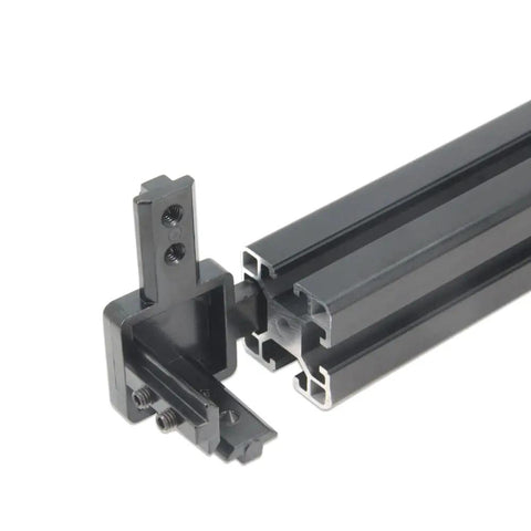 4 Pack Black 4040 Series 3-Way End Corner Bracket With M6 Screws For 8mm Slot connecting T-slot aluminum extrusion profiles.
