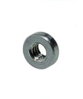 No Nonsense Heavy Duty Self Clinching Captive Nuts 8 32 Thread Steel Zinc Fasteners For Sheet Metal Panels, close-up view.