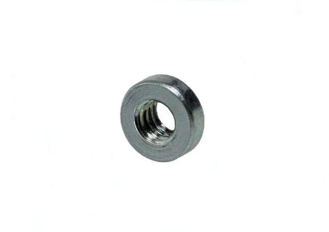 No Nonsense Heavy Duty Self Clinching Captive Nuts 8 32 Thread Steel Zinc Fasteners For Sheet Metal Panels, close-up view.