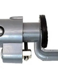 Heavy Duty Bench Clamp Vise And Adjustable Drill Press Stand Holder For Rotary Tools With Quick Angle Lock, steel construction.