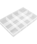 Smooth Operator Multi Grid Plastic Jewelry Tray Keeping Rings Chains And Daily Baubles Neatly Stashed, clear polypropylene organizer with dividers.
