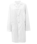 Mens Long Sleeve White Lab Coat Doctor Scrubs For Medical Students Lab Workers Adults Chemistry Coat Durable Cotton