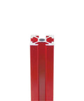 Built Tough 2020 Aluminum T Slot Extrusion Profile Durable Red Framing Bar showing anodized finish and t-slot design.