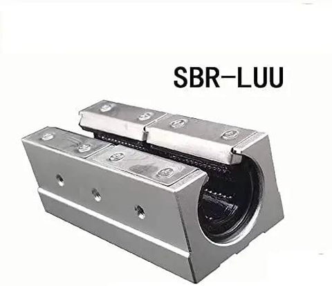 Heavy Duty Aluminum Block Linear Motion Ball Bearing Slide For SBR Linear Guide Rails 1Pc view with visible SBR-LUU marking