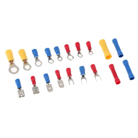 Check Out This Awesome 1200 Piece Quick Connect Terminal Kit With Durable Copper And Tinned Plating For Easy Electrical Rezzos And Solid Wire Fixes That Actually Hold Up Under Pressure. assorted insulated crimp wire terminals on white background