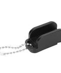 Magnetic Fly Fishing Hook Threader Tool For Easy Tippet Setup Lightweight PC Build Quick Threading For Small And Large Hooks Essential Angling Accessory For Faster Gear Prep On The Water, black PC magnetic hook threader with ball chain