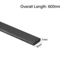 Carbon Fiber Strips 1 x 3 mm 600 mm Pultruded 5 Pack for Kites and RC Airplanes Ultra Lightweight Yet Super Strong Beams closeup