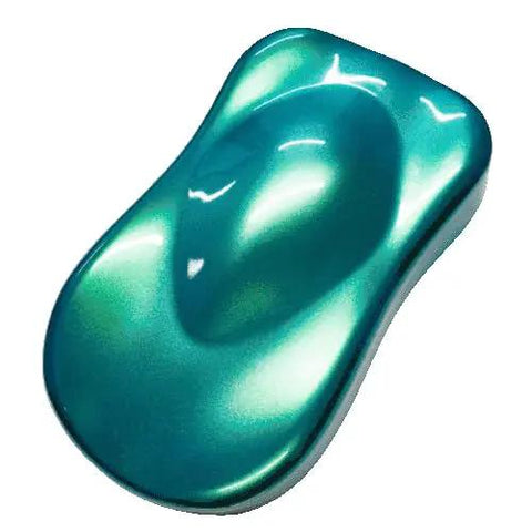 Top Shelf Automotive Basecoat Midcoat Paint Gallon Ready To Roll With Slow Reducer For Slick Blending Clean Showroom Finish Reliable Custom Color Matching swatch in vibrant teal color.