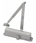 Heavy Duty Aluminum Door Closer System With 12 Inch Extension Rod Painted Aluminum Finish Fits Doors 1 To 4 ADA Compliant UL And CUL Listed ANSI BHMA A1564 Grade 1 Tri Pack Ultra Smooth Operation