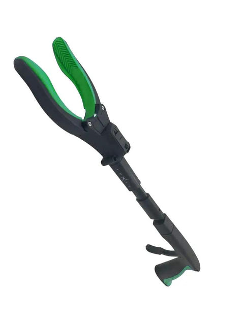 Heavy Duty 19 Inch Aluminum Magnetic Claw Grabber With LED Light Foldable Reacher Tool For Pickup And Trash Lightweight Gripper For Elderly Green Reaching Tool Long Reach Trash Picker